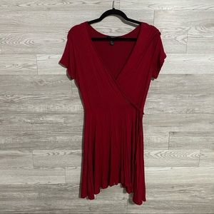 🦋3/$15🦋 Forever 21 Red Wrap Dress ~ Size L